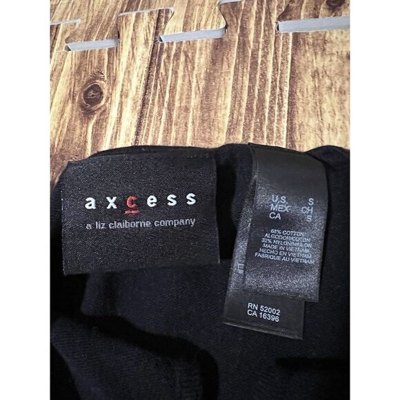 Axcess Women’s Shirt Black Peek A Boo Front Chest - Picture 4 of 7